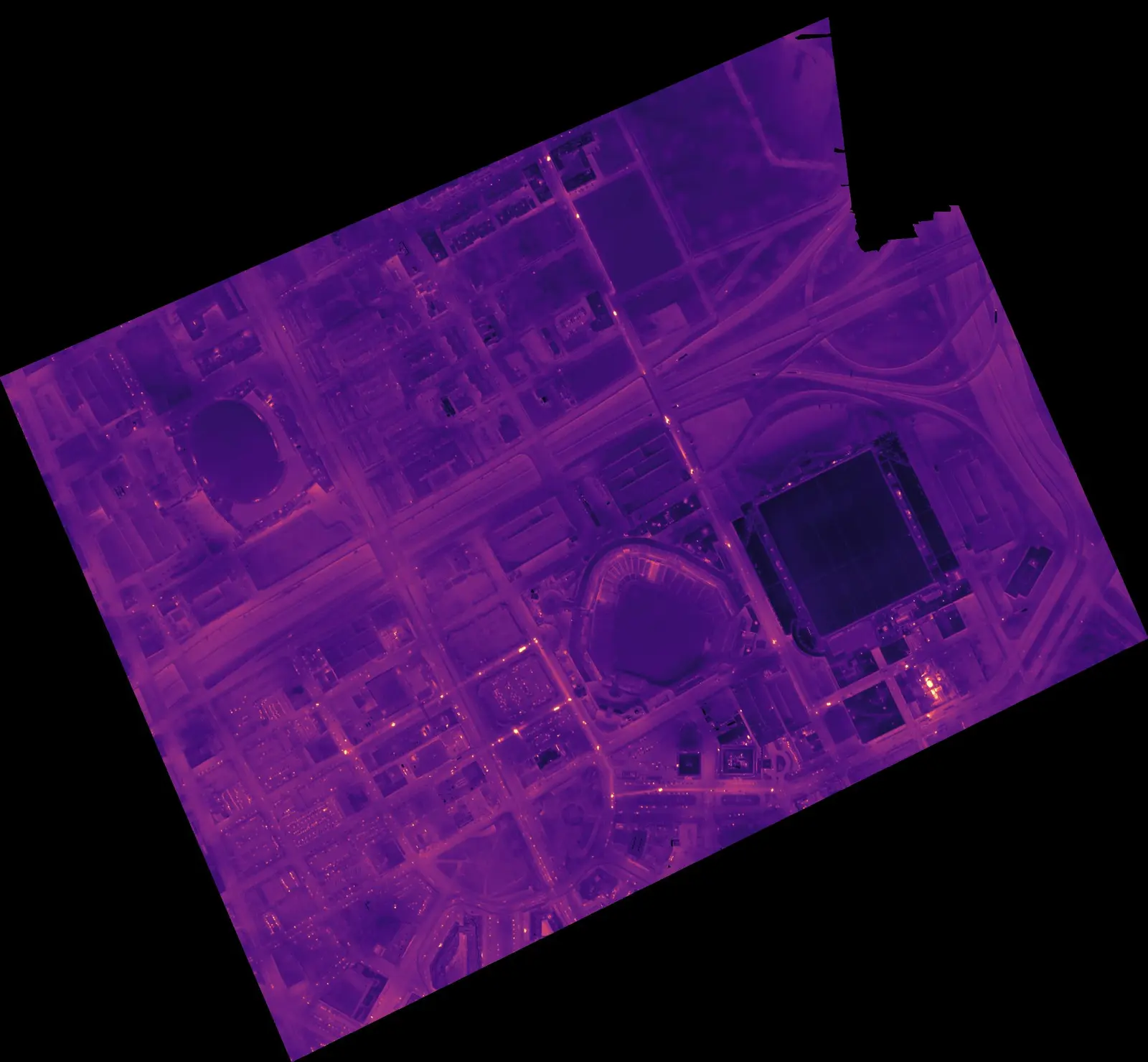 Detroit thermal imagery layer